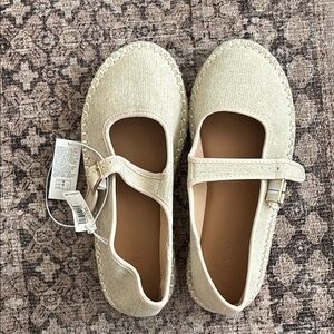 Old Navy Beige Mary Jane Espadrille Shoes